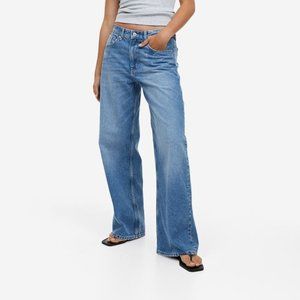 90s Baggy Jeans by H&M Wide Leg Recycled Denim